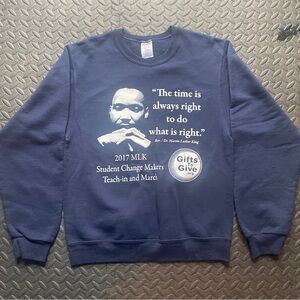 Navy Blue MLK Quote Sweater